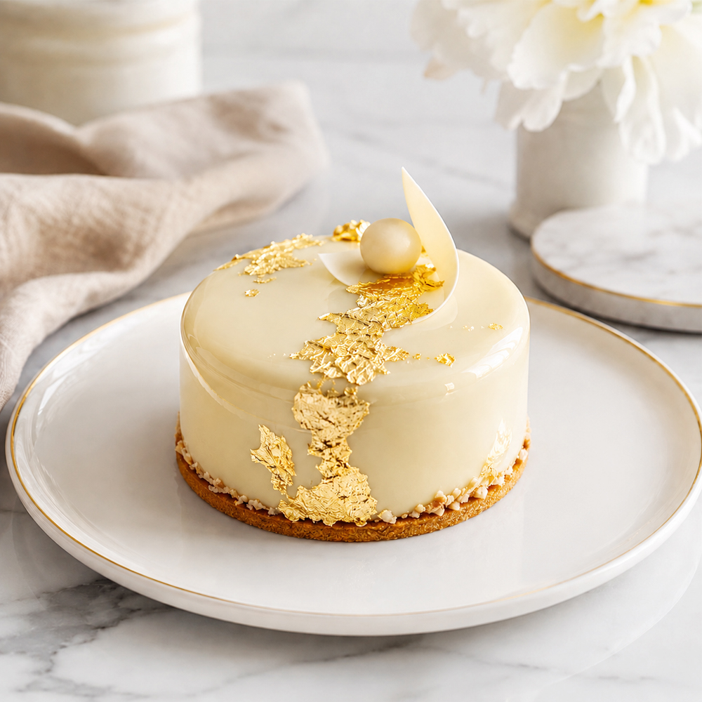 O'Creme Gold Leaf Sheets, 3.14" x 3.14" - Pack of 25 image 1