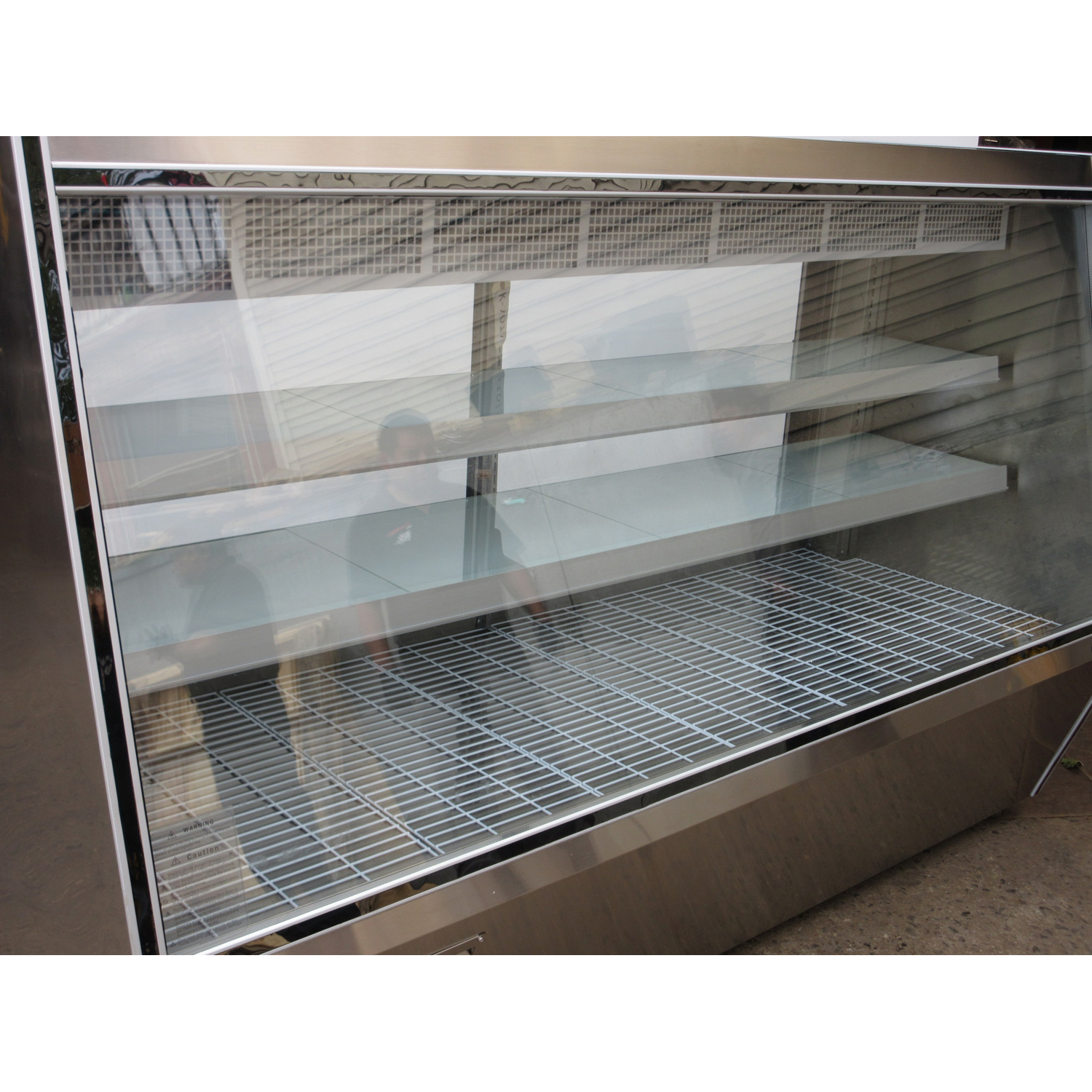 Coldline HDL84 84 Refrigerated Slanted Glass High Meat Deli Case with Rear Storage, Used Excellent Condition image 1