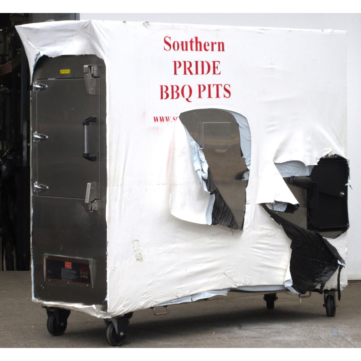 Southern Pride MLR-850 Stainless Steel Gas Rotisserie Smoker, Used Excellent Condition image 1