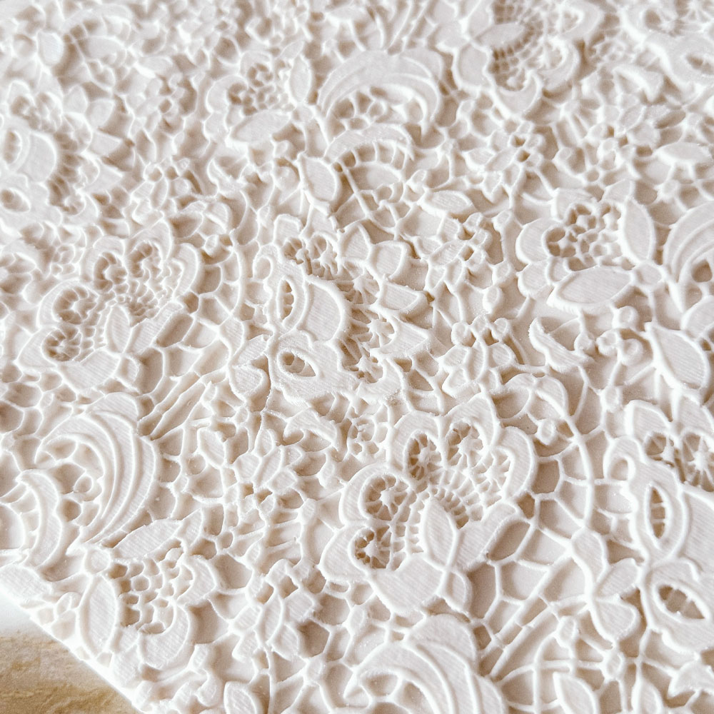 Angela Morrison Lace Royale Textured Rolling Pin, 9" image 2
