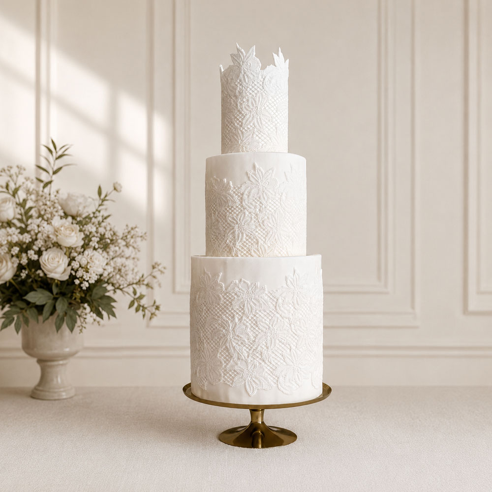 Angela Morrison Aurelia Lace Textured Rolling Pin image 2