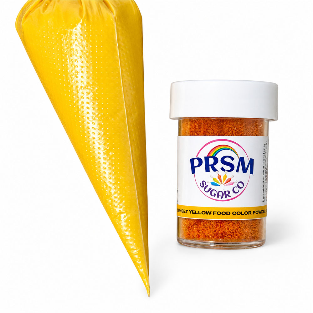 PRSM Sunset Yellow Gel Paste Natural Food Color Powder, 7 gr. image 1
