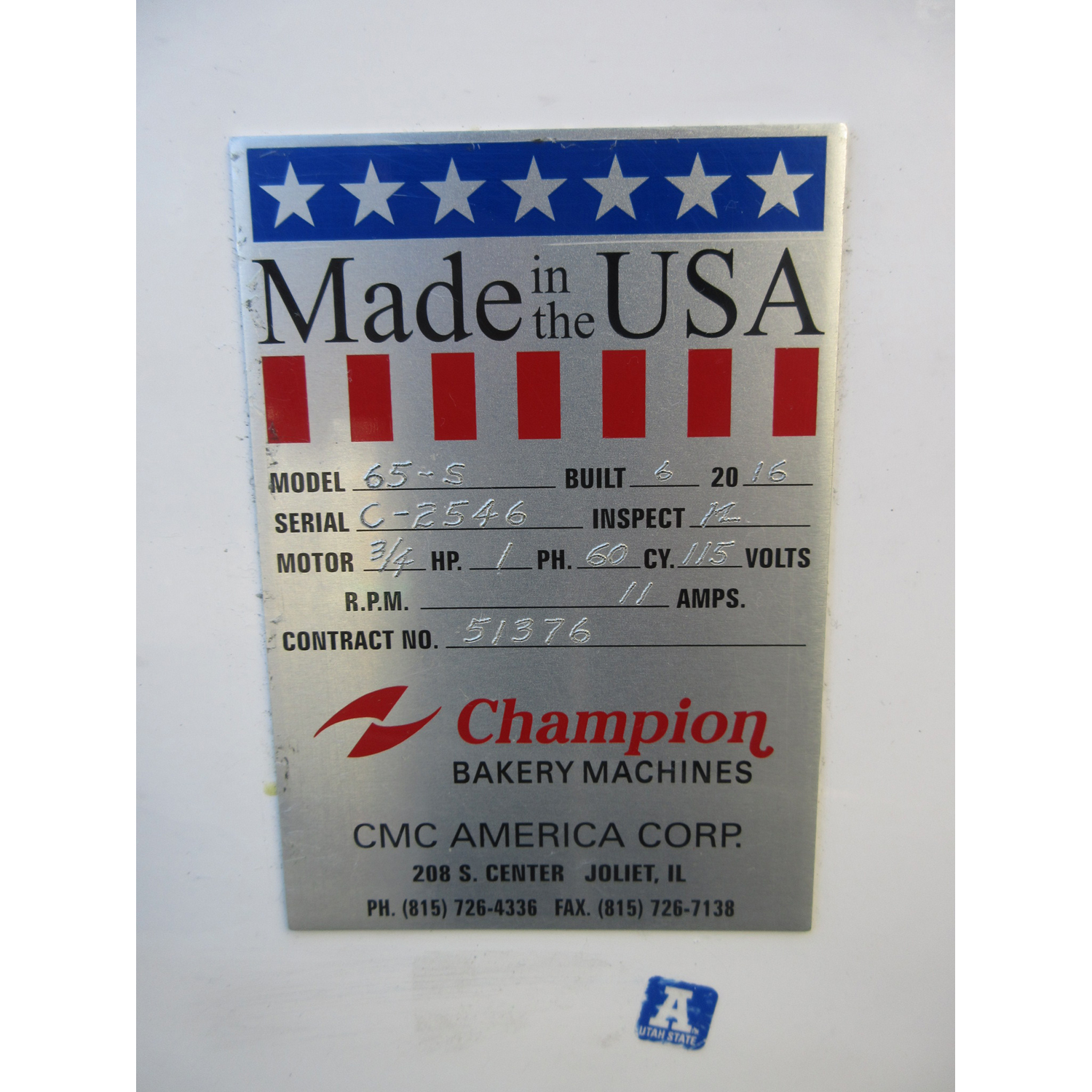 Champion 65-S Wire-Cut Cookie Depositor, Used Excellent Condition image 9