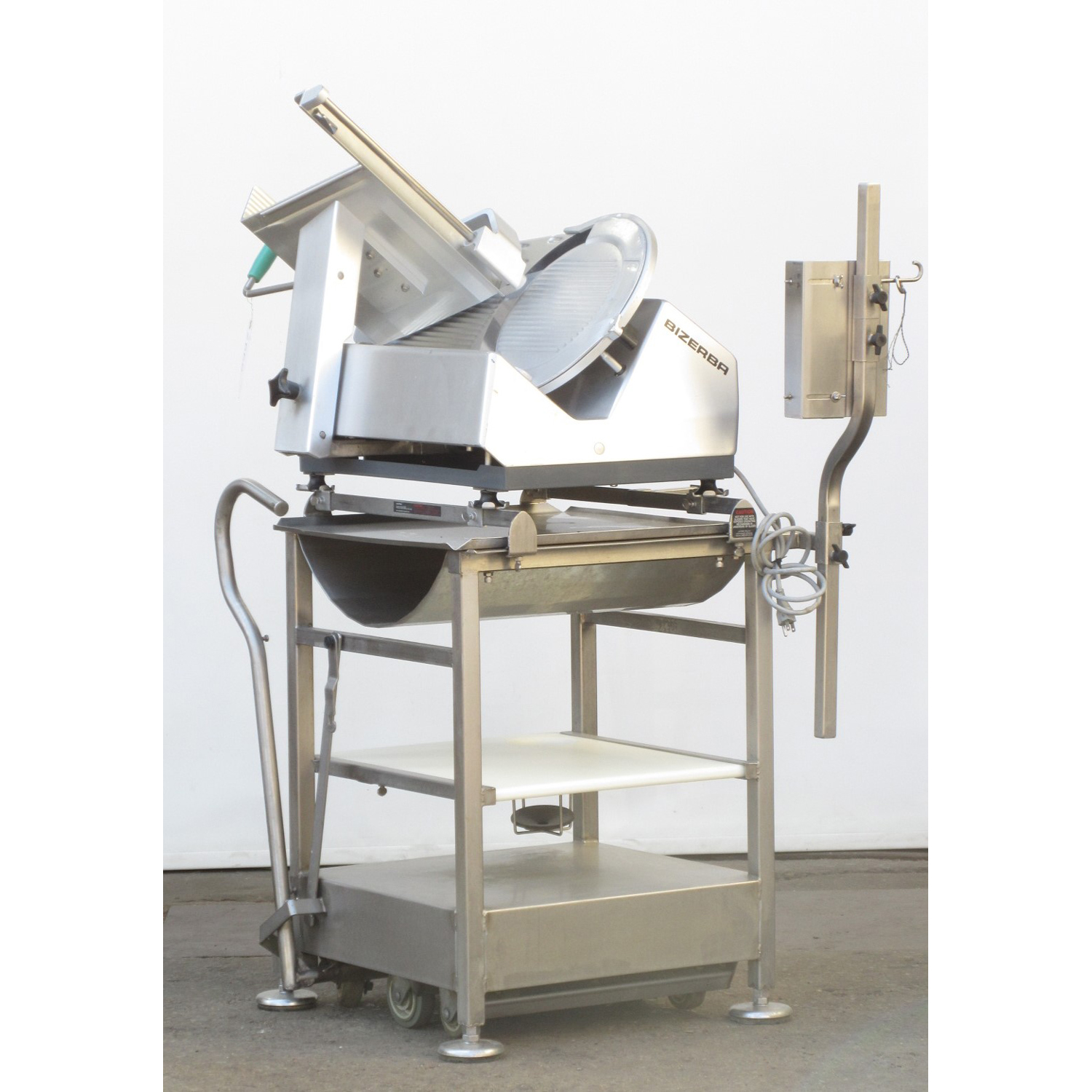 Bizerba GSP HD Automatic Meat Slicer On Transport Cart, Used Excellent Condition image 1