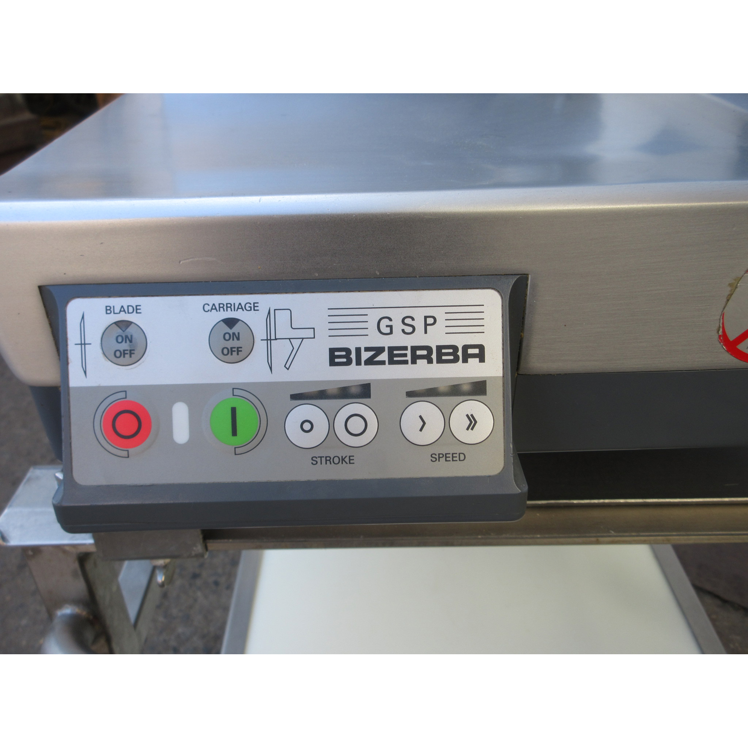 Bizerba GSP HD Automatic Meat Slicer On Transport Cart, Used Excellent Condition image 4