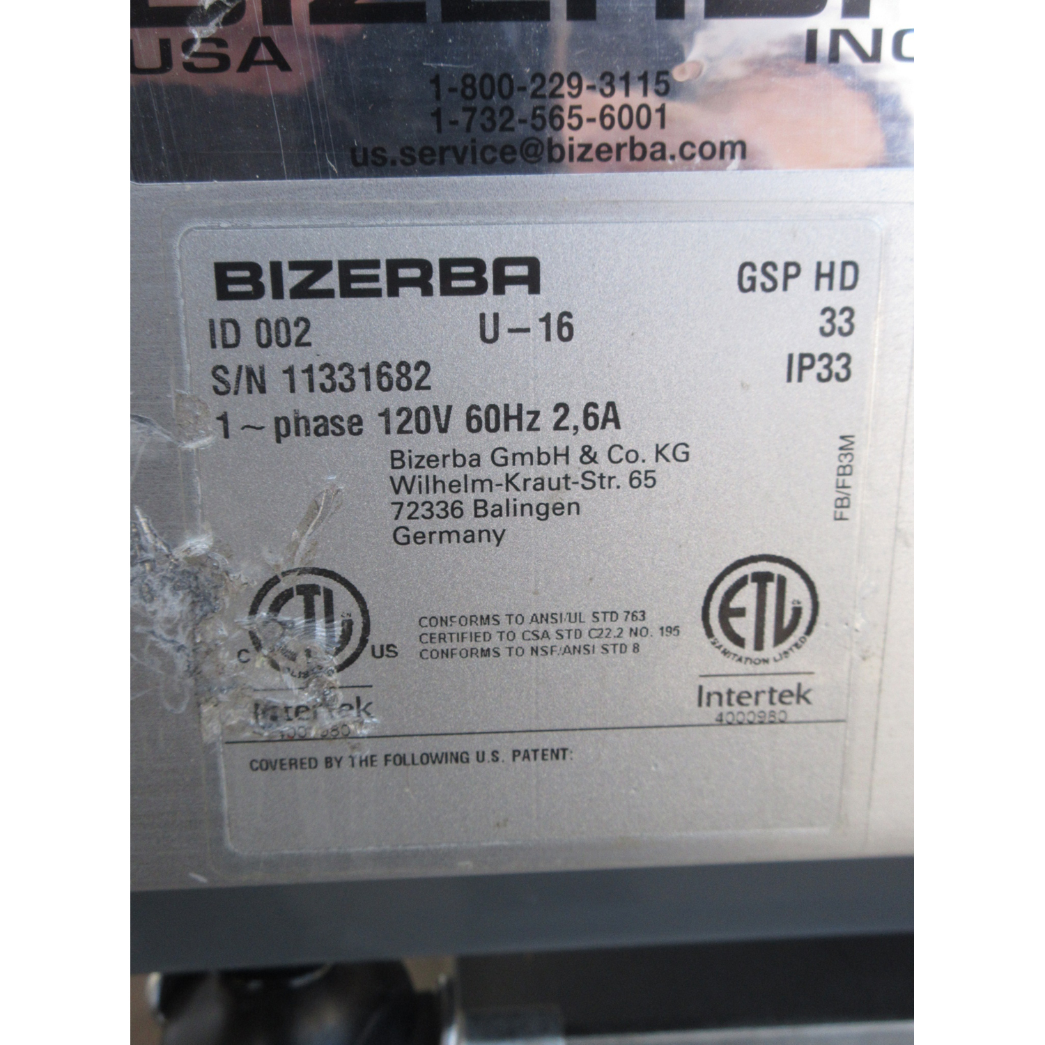Bizerba GSP HD Automatic Meat Slicer On Transport Cart, Used Excellent Condition image 5