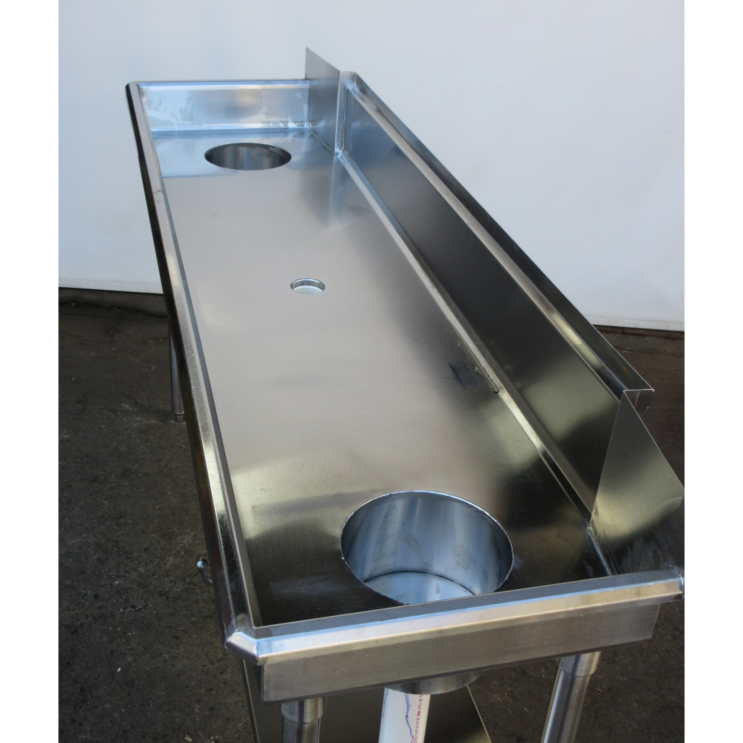 Picard Stainless Steel Bagel Oven Rinse Trough Table, Used Excellent Condition image 2