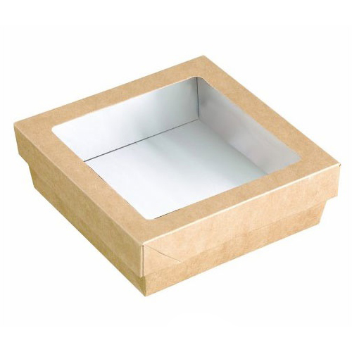 PacknWood Disposable Kray Takeout Box, Brown Size: 5.5" x 5.5" x 2" High image 8