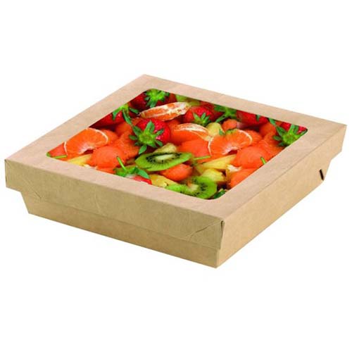 PacknWood Disposable Kray Takeout Box, Brown Size: 7.1" x 7.1" x 2" High image 15