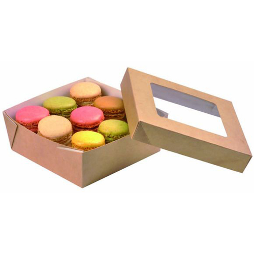 PacknWood Disposable Kray Takeout Box, Brown Size: 8.7" x 8.7" x 3.2" High image 4