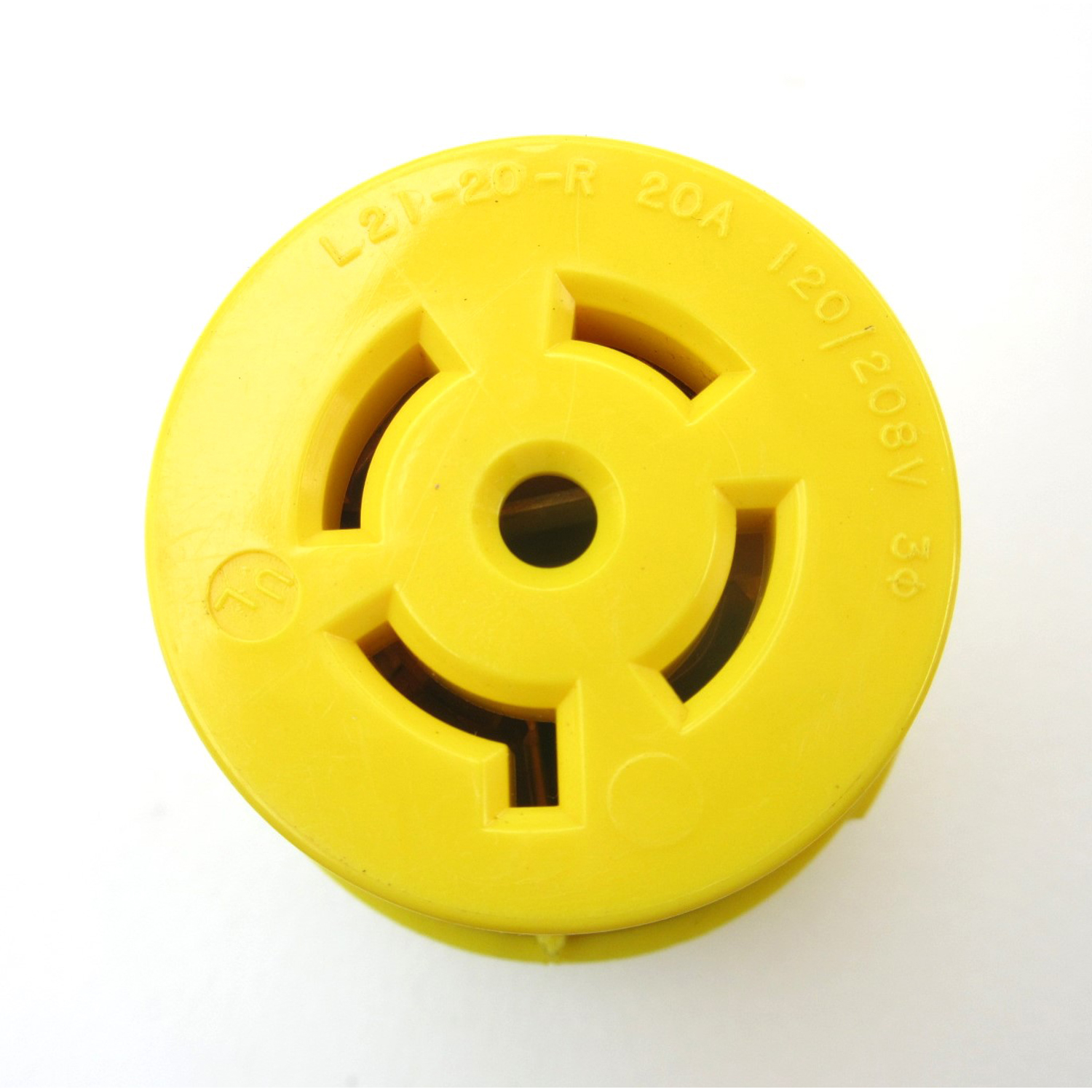 Slater Medalist L21-20R Locking Blade Female Connector 20A, 120/208V, L21-20C image 1