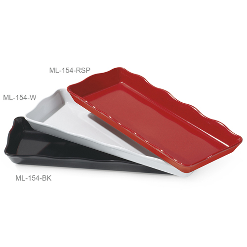 Melamine Display Tray, Scallop Edged, Bake & Brew Series, 14