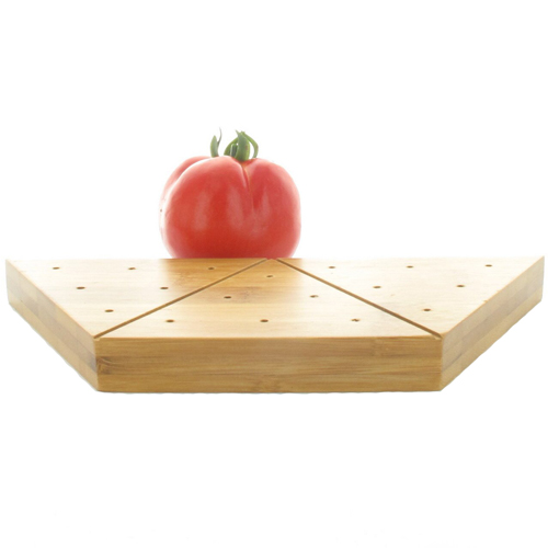 PacknWood Trapezoid Pick Holder, 18 Holes, 9" x 3.9" x 0.75" image 2