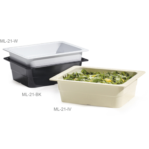 Melamine Food Pan 1/2 Size Insert Pan, 13" x 10 14/" x 4" Deep image 1