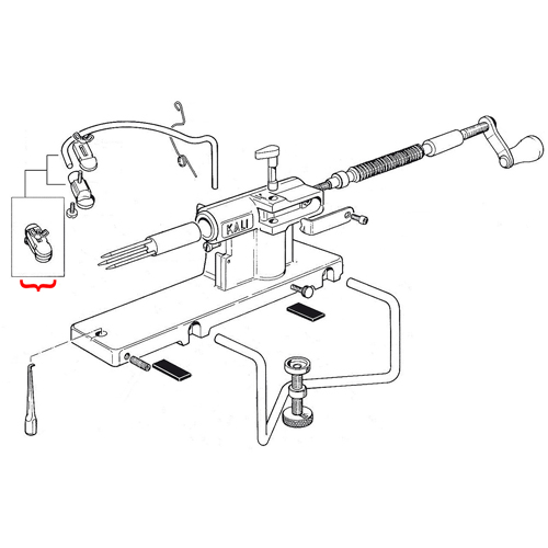 L. Tellier Complete Peeler Blade for Kali Apple Peeler image 1