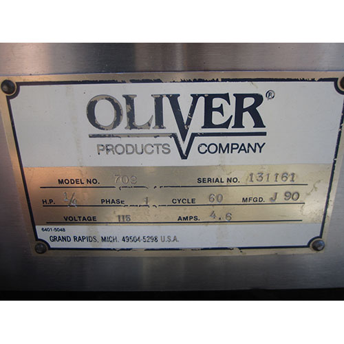 Oliver Mini Supreme Bread Slicer Model 709, 5/8" Cut Used Great Condition image 4