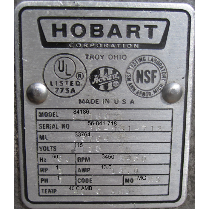 Hobart Food Cutter Model 84186 image 8