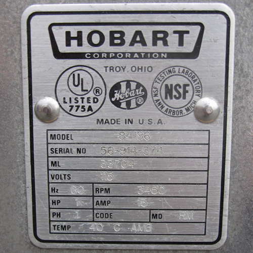 Hobart Food Cutter Model 84186 image 6