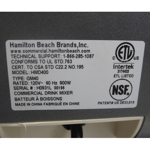 Hamilton Beach Drink Mixer Model HMD400 image 6