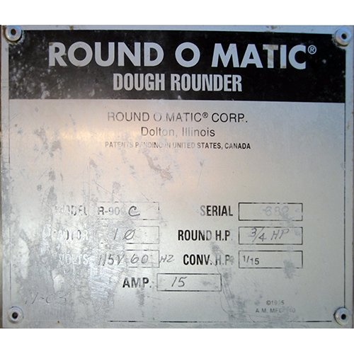 AM Dough Divider & Rounder Models S251 & R900C image 9