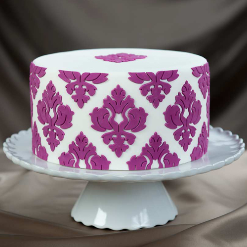 Damask Pattern Cake