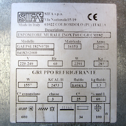 SIFA Ventilated Wall Cabinet Model P60 image 11