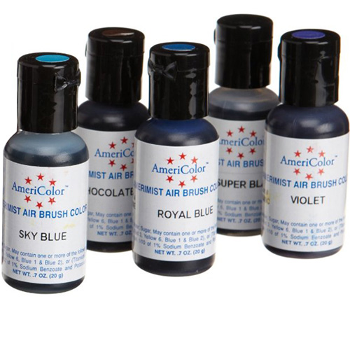 Americolor Amerimist Student Kit Air Brush Food Color 12 Pack Kit Food