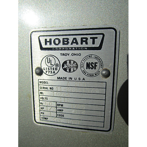 Hobart 20 Qt Mixer Model A200, Used image 4