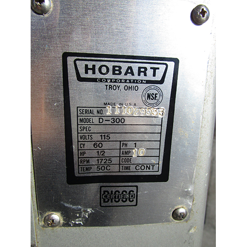 Hobart 30 Qt Mixer Model D300, Used image 3