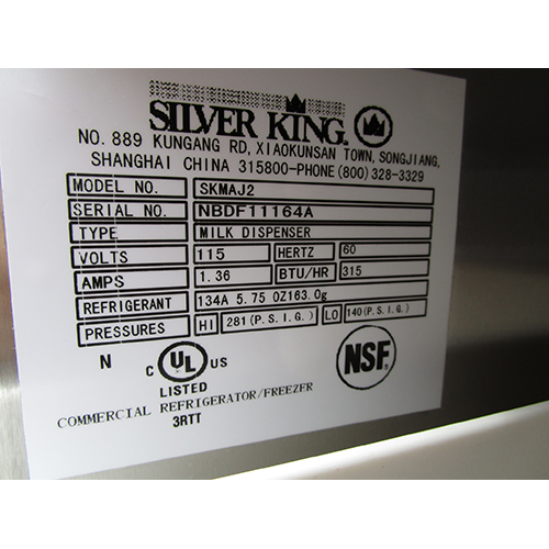 Silver King Refrigerated Milk Dispenser SKMAJ2/C3, Perfect Condition image 5