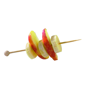 PacknWood Natural Bamboo Ball Skewer - Case of 2000 image 2