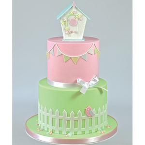 FMM Picket Fence on cake image 2