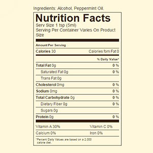 Ingredients & nutrition facts image 1