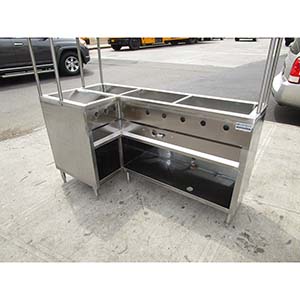 L-Shape Gas Steam Table, Great Condition image 2