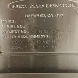 Heat and Control Conveyor Fryer GS-700 Used--Like Brand New image 8