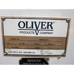 Oliver 711 Bread Slicer 1/2" Thick Slices, Great Condition image 8