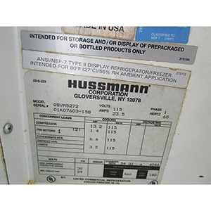 Hussmann GSVM-5272 Open Refrigerated Merchandiser, Very Good Condition image 4