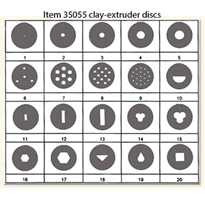 Discs for Ultimate Clay Extruder image 2