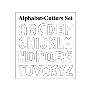 Makin's Clay Tin Alphabet Cutter Set, 26 piece image 1