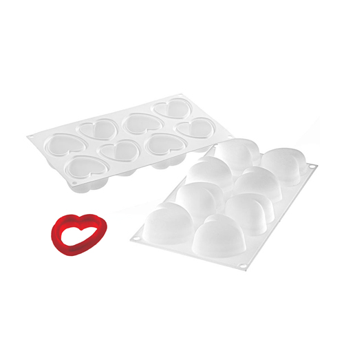 Silikomart SF186 Silicone Baking Mold, "Amorini" 3.2 Oz (96ml) image 1