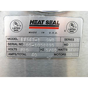 Heat Seal and Shrink Tunnel Model 1730Lb and 1734-1 Used Condition image 17