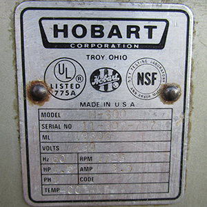 Hobart 60 Quart Mixer H600, Great Condition image 4
