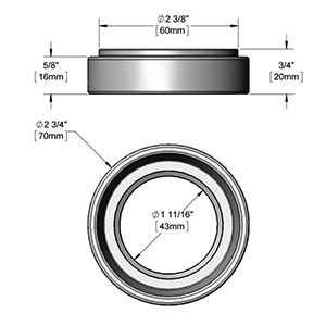 T&S Brass Rubber Bumper for Spray Valve image 2