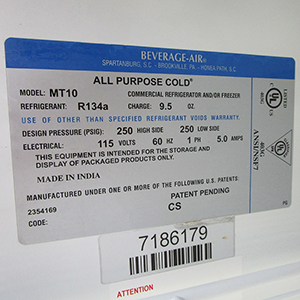 Beverage Air MT10 Glass Door Refrigerated Merchandiser, Great Condition image 3