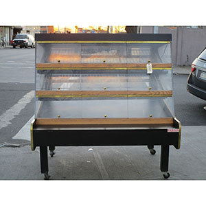 Barker Company Bread/Donut Display Case on Casters, Good Condition image 1