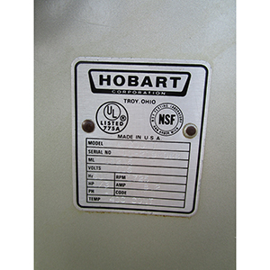 Hobart A200T 20 Quart Mixer with Timer, Very Good Condition image 3
