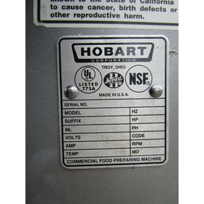 Hobart 20 Quart A200 Mixer, Excellent Condition image 4