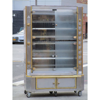 Rotisol 8 Spits Gas Rotisserie Model 1350/8, Good Condition image 1