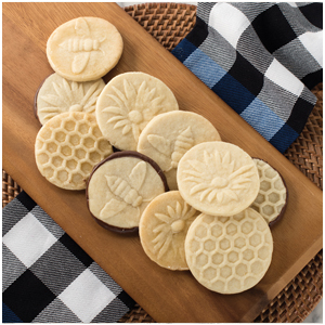 Nordic Ware 01250 Honey Bee Cookie Stamps, Set of 3 image 2