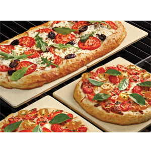 Outset Pizza Grill Stone Tile 7.5" - Pack of 4 image 1